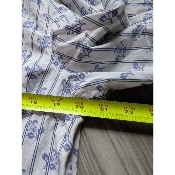 Tommy Hilfiger Womens L/XL Floral Striped Button-Up Shirt - Picture 9 of 9